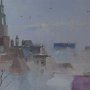 Poznańska Starówka we mgle, olej na płótnie, 45cm x 60cm, 2007r. [RK26]